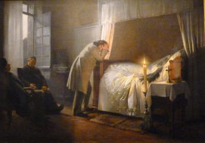 Albert Fourié. La mort de Madame Bovary. Huile sur toile. 1883.
