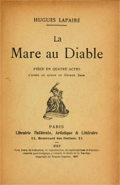 La Mare au Diable, adaptation de Hugues Lapaire