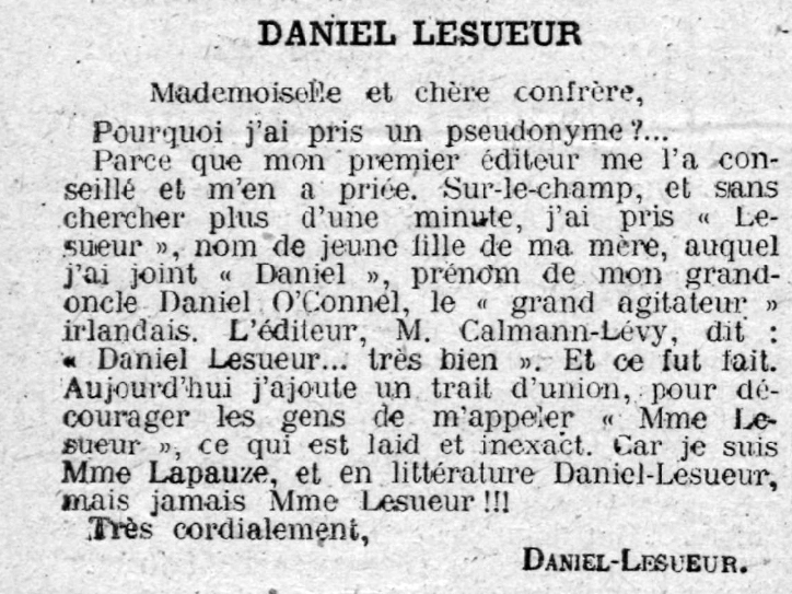 Extrait du quotidien Gil Blas, 22 février 1912, archives BNF