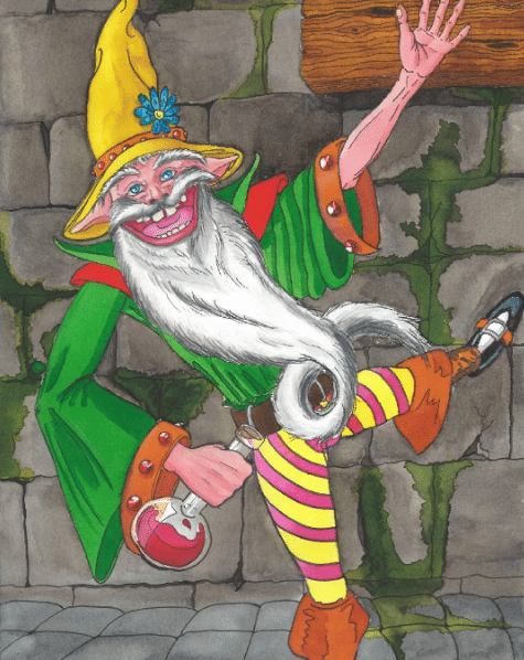 Lutin, Aventures Arcanes, dessin de S. de Sheratan.