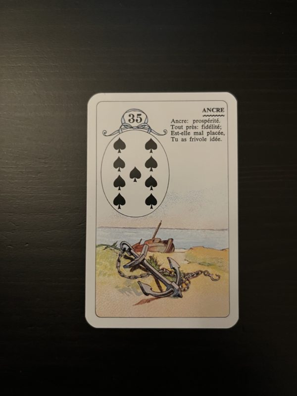 ancre carte lenormand