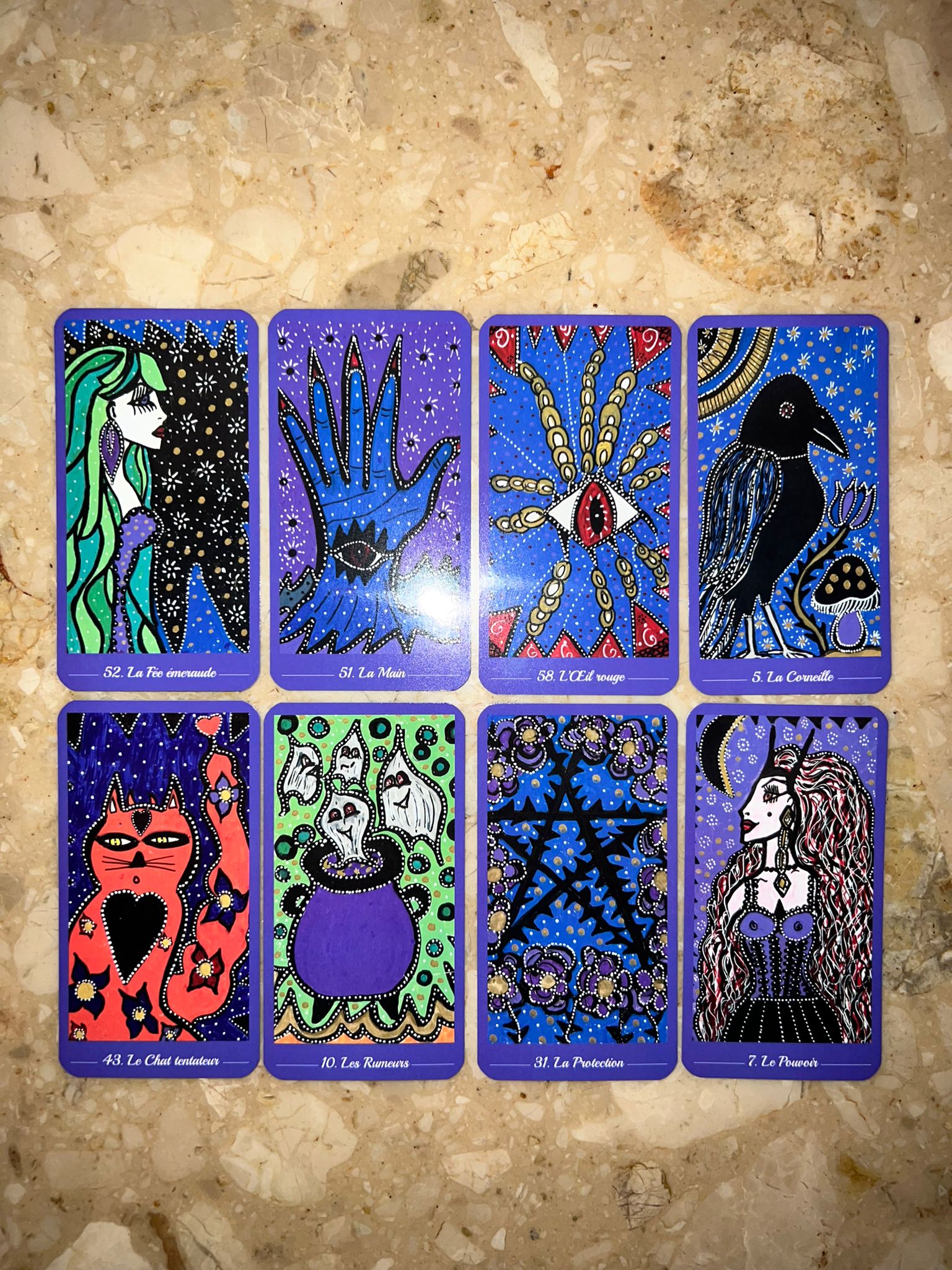 L'Oracle saphir. Oracle divinatoire (Etui, livret illustré et 52 cartes) -  Chris Mel