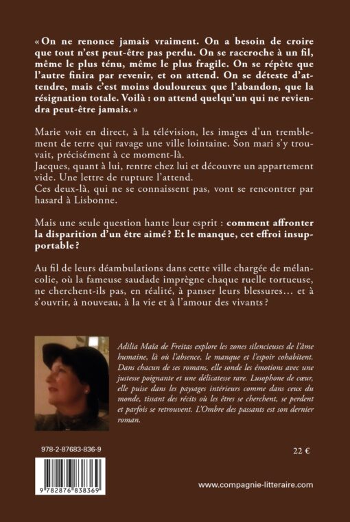 4e de couverture du livre L'ombre des passants