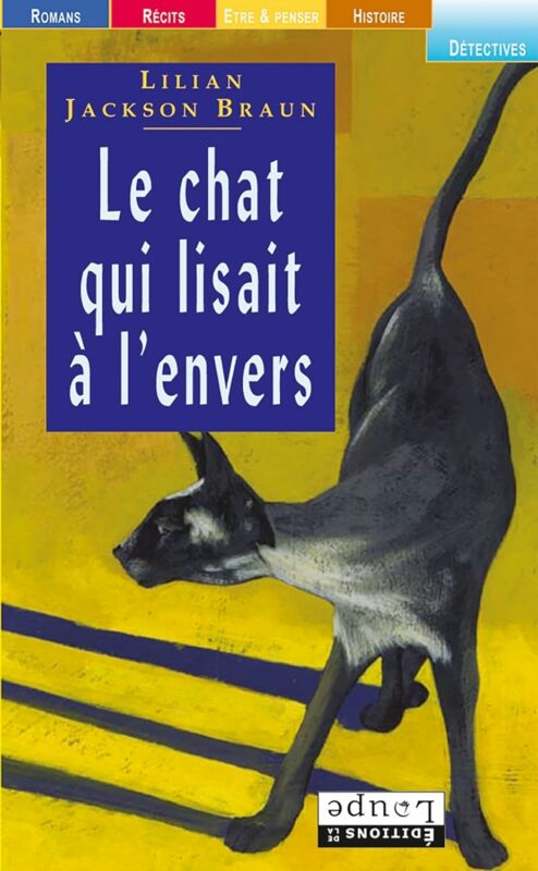 Couverture du livre le chat qui lisait à l'envers